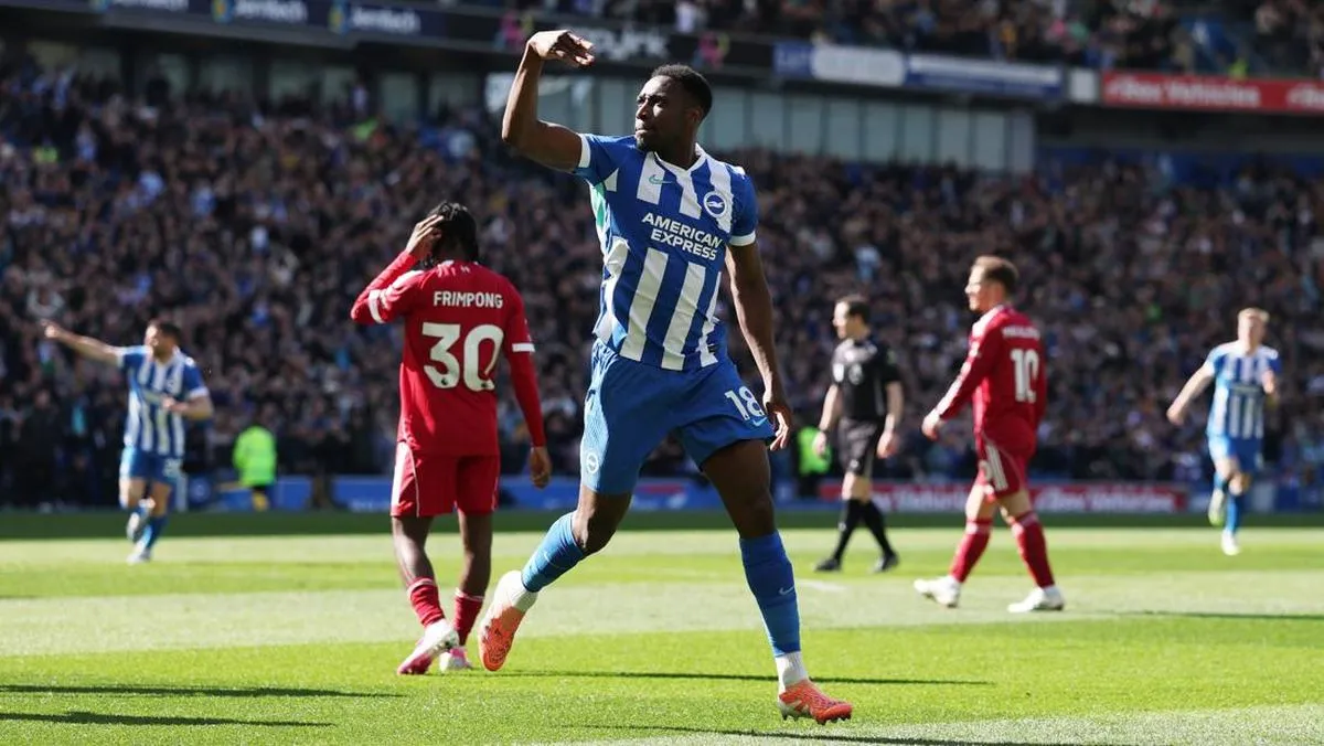 Brighton Taklukkan Liverpool dalam Drama Gol Welbeck, Posisi Klasemen Berubah