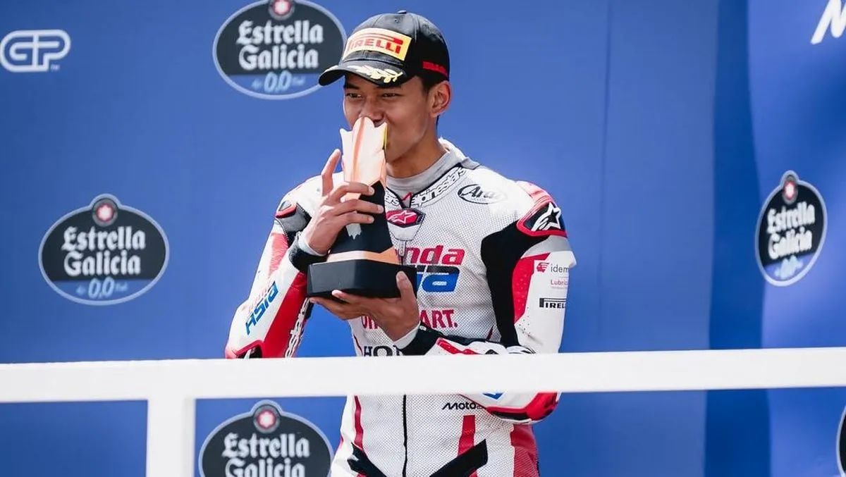 Veda Ega Pratama Ukir Sejarah, Media Italia Soroti Debut Sensasional di Moto3 Brasil