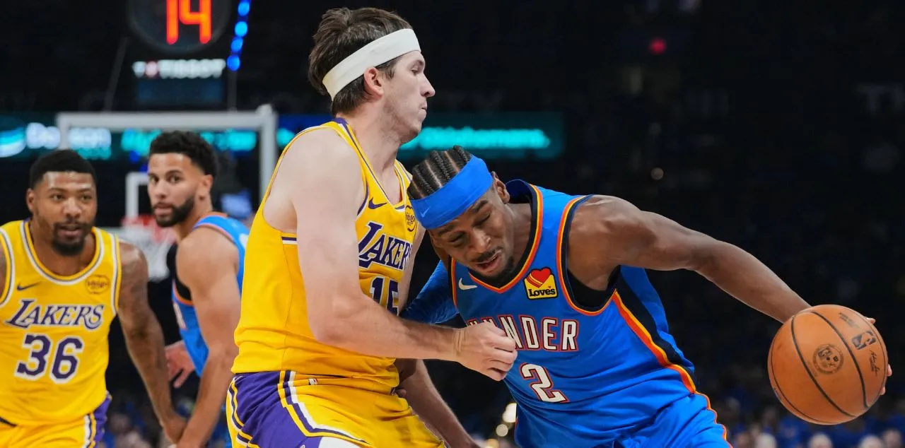 Thunder Kalahkan Lakers di Gim 1 dengan Selisih 18 Poin