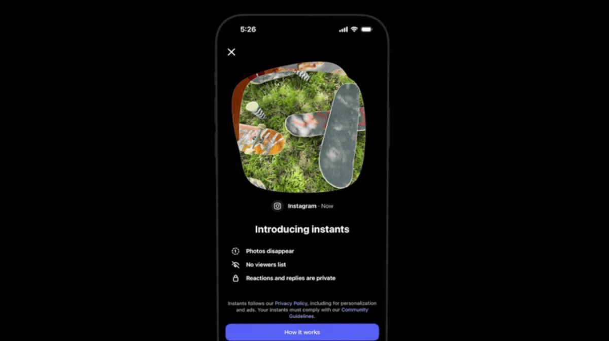Instagram Luncurkan Fitur "Instants" untuk Berbagi Foto Menghilang, Tiru Konsep BeReal dan Snapchat