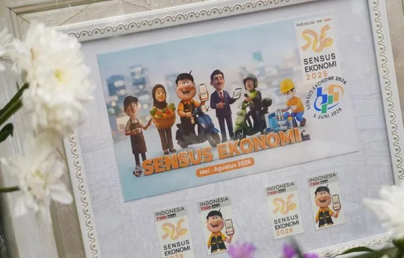 BPS dan Pos Indonesia Resmikan Sampul Peringatan untuk Sensus Ekonomi 2026
