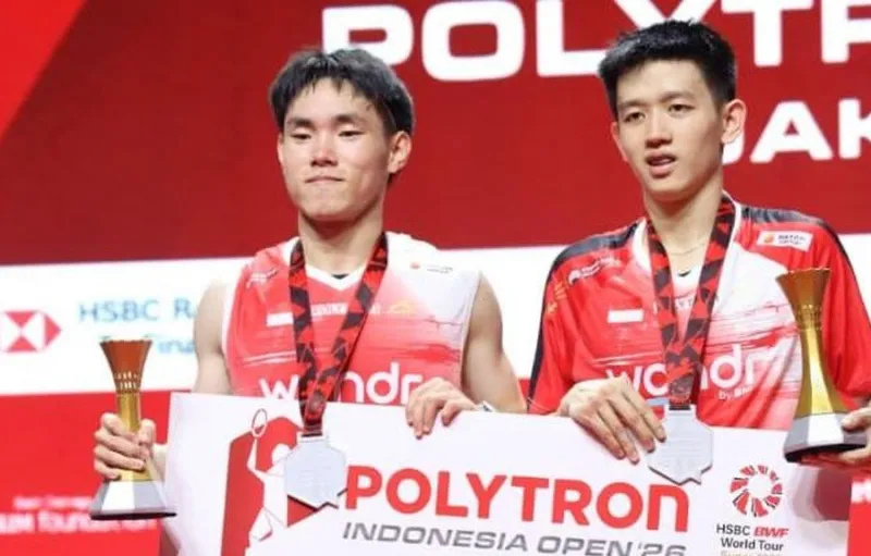 Raymond/Joaquin Raih Runner-Up Indonesia Open 2026, PBSI Optimistis Regenerasi Ganda Putra Berjalan Baik