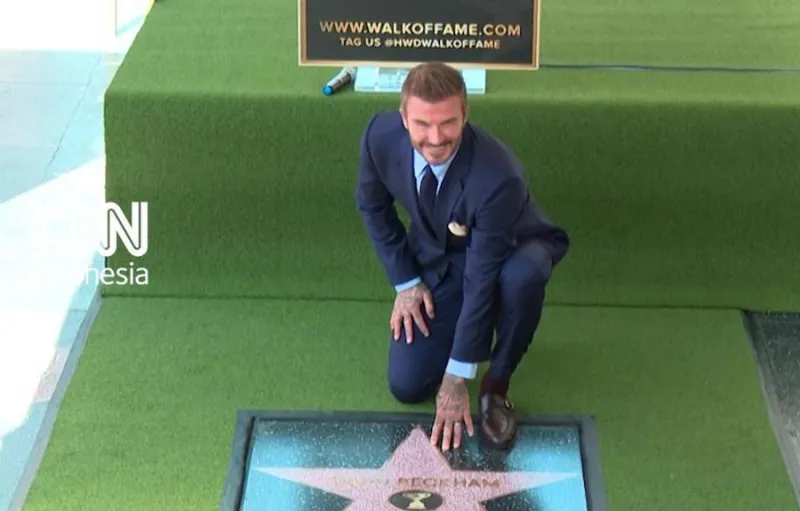 David Beckham Terima Bintang Hollywood Walk of Fame