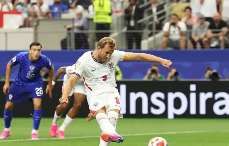 Penalti Harry Kane Bawa Inggris Unggul 1-0 atas Kroasia di Menit ke-12