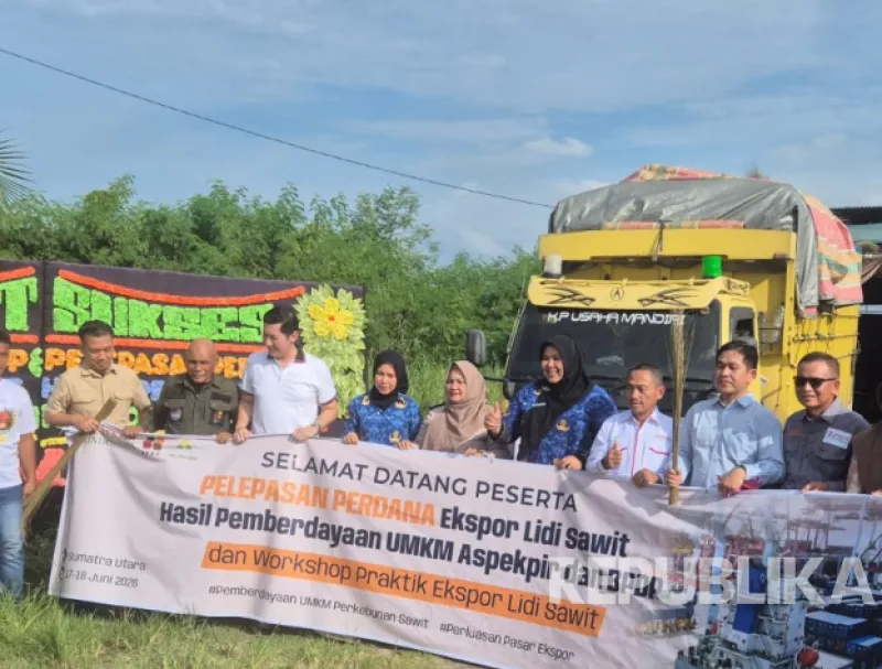 28 Ton Lidi Sawit dari Indonesia Diekspor Perdana ke China