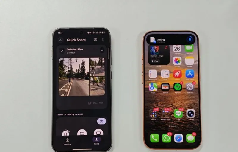 Android Kini Bisa Berbagi File ke iPhone Melalui Fitur Quick Share Terintegrasi AirDrop