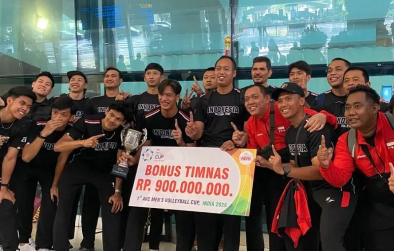 Timnas Voli Indonesia Diberi Bonus Rp900 Juta Usai Sabet Gelar Juara AVC Men's Cup