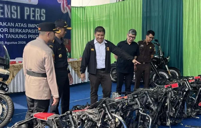 Bea Cukai Gagalkan Penyelundupan Motor Harley Bekas dari China dengan Modus Suku Cadang