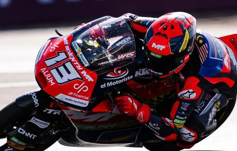 Hakim Danish Ungkap Patah Setang Jadi Penyebab Gagal Finis di Moto3 Inggris