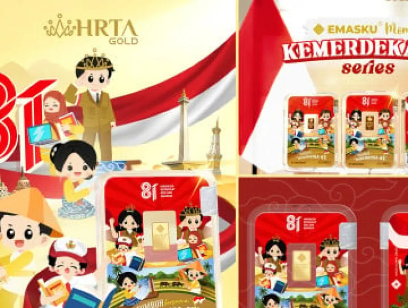 HRTA Gold Luncurkan Emas Tematik Edisi Khusus HUT RI ke-81 Bertema 'Tumbuh Bersama Indonesiaku'