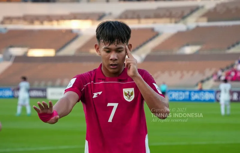 Gol Indah Zahaby Gholy Antar Kemenangan Telak Timnas Indonesia U-20 atas Laos