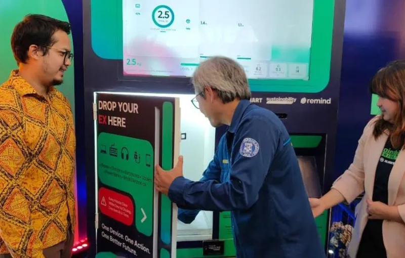XLSmart Luncurkan ByeByeBox, Mesin Tukar Sampah Elektronik dengan Kuota Internet