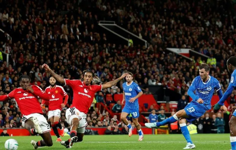 Manchester United Tertinggal 2-0, Kalah 3-2 dari Brighton di Carabao Cup