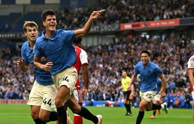 Brighton Menang Telak 3-0 atas Arsenal di Liga Inggris