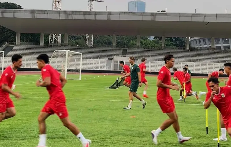 21 Penggawa Timnas Indonesia Gelar Latihan Perdana Jelang FIFA ASEAN Cup 2026