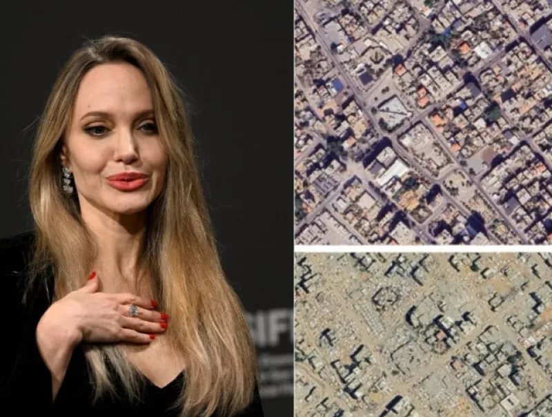 Angelina Jolie Soroti Kerusakan Gaza melalui Citra Google Earth