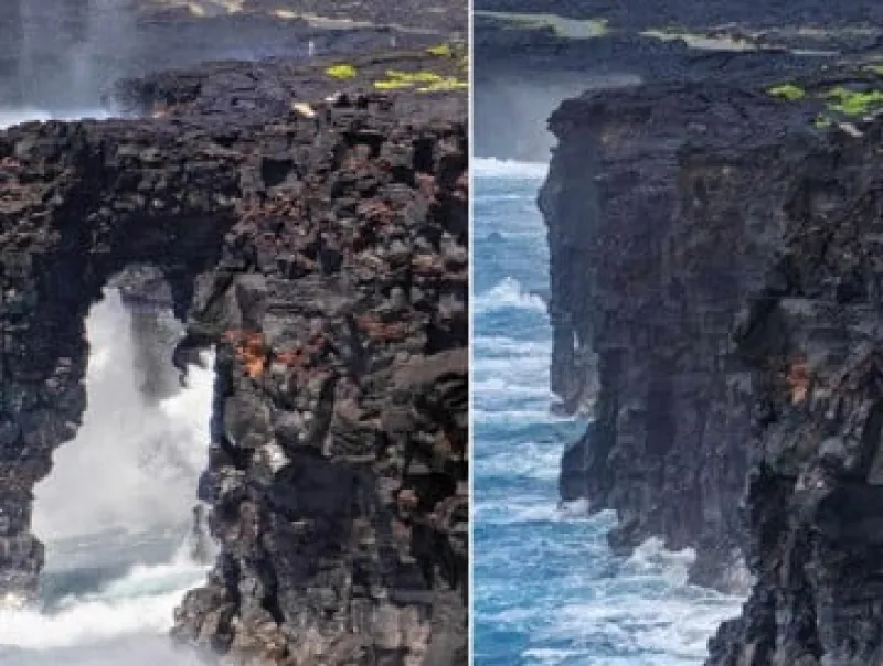 Holei Sea Arch di Hawaii Runtuh Setelah Berdiri Sekitar 550 Tahun