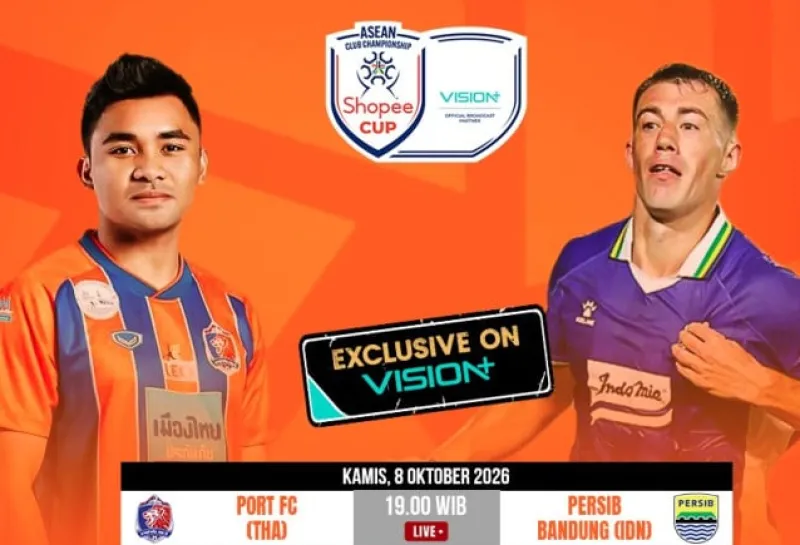 Persib Bandung Memulai Shopee Cup 2026/27 dengan Bertandang ke Port FC