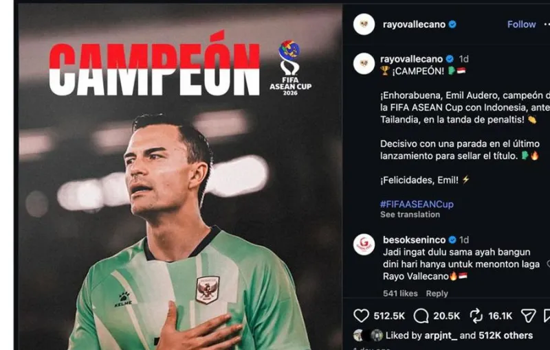 Klub Eropa Apresiasi Timnas Indonesia Usai Juara FIFA ASEAN Cup 2026