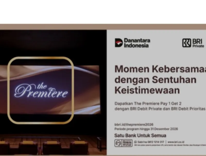 BRI Tawarkan Promo Buy 1 Get 2 Tiket The Premiere bagi Nasabah Prioritas dan Private