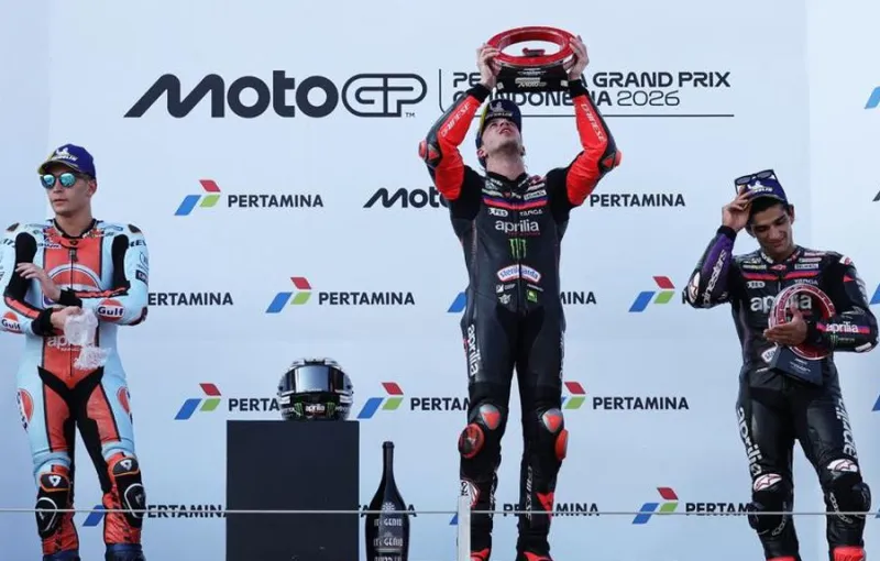 Aprilia Cetak Sejarah dengan Kuasai Empat Besar di Mandalika