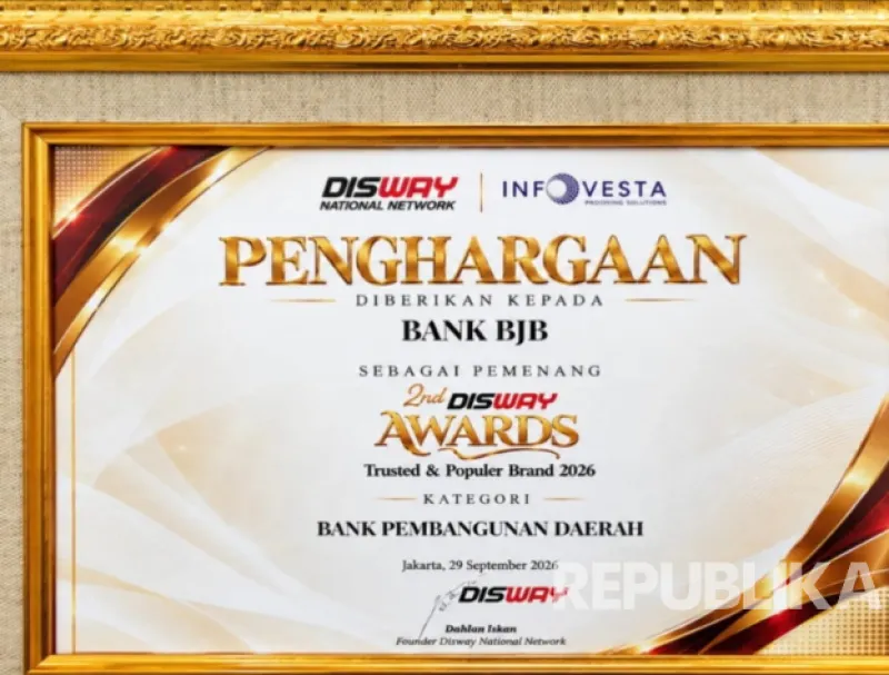 Bank bjb Raih Disway Awards 2026 untuk Kategori Bank Pembangunan Daerah