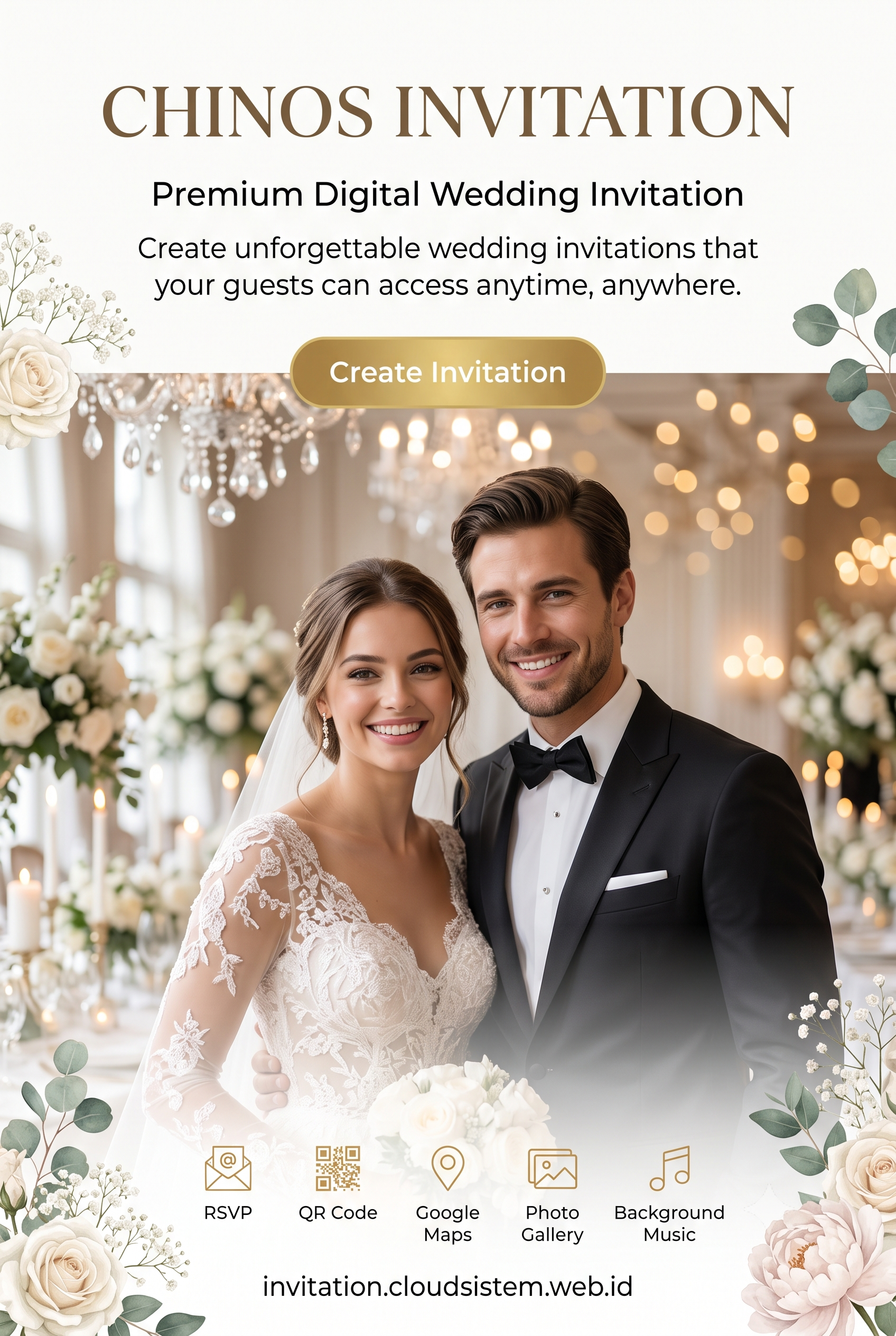 Chinos Invitation - Premium Digital Wedding Invitation